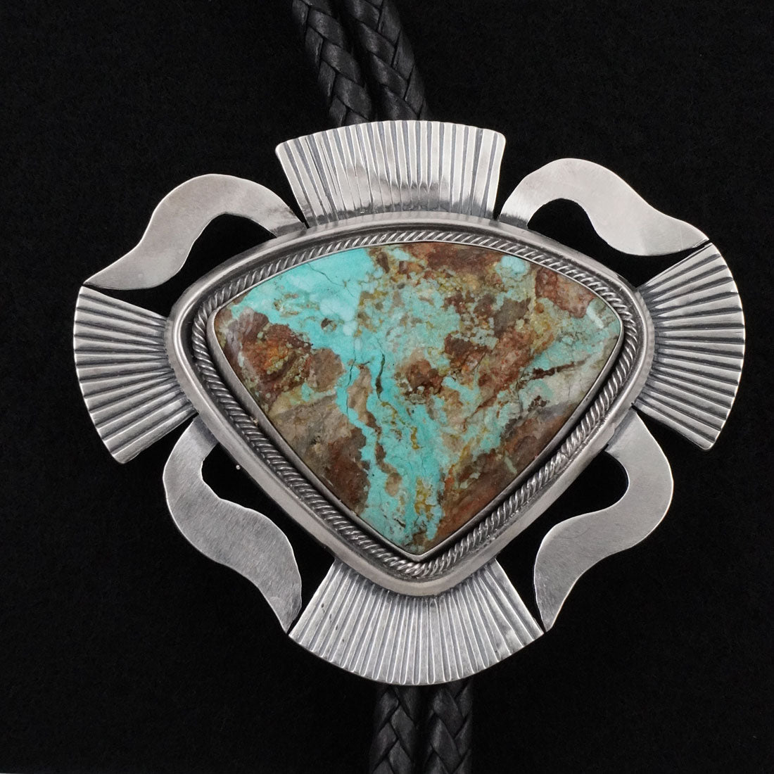 Paul Livingston Turquoise & Sterling Silver Bolo Tie