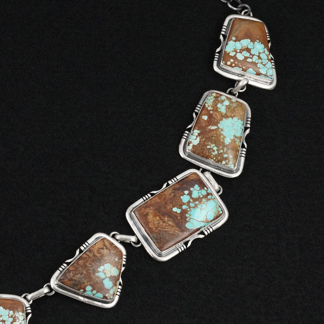 Paul Livingston Turquoise & Sterling Silver Necklace Set