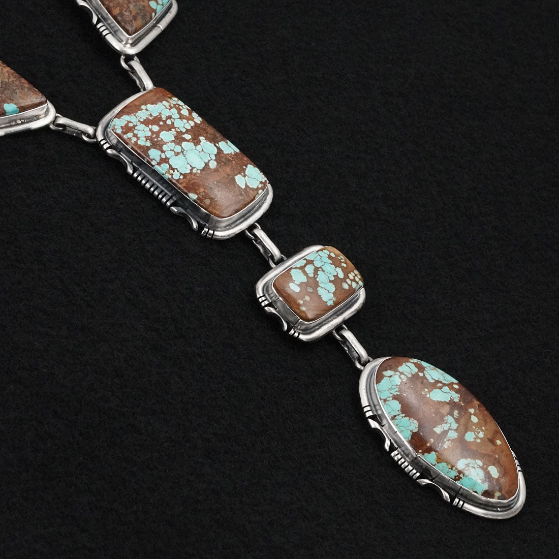 Paul Livingston Turquoise & Sterling Silver Necklace Set