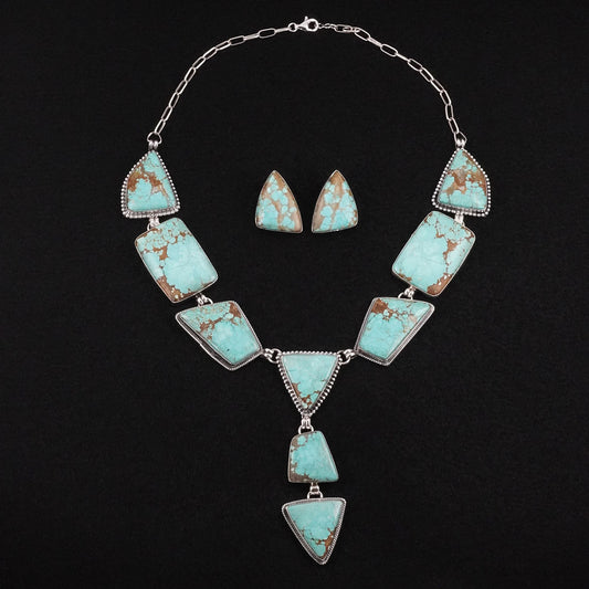 Darrin Livingston Turquoise & Sterling Silver Necklace Set