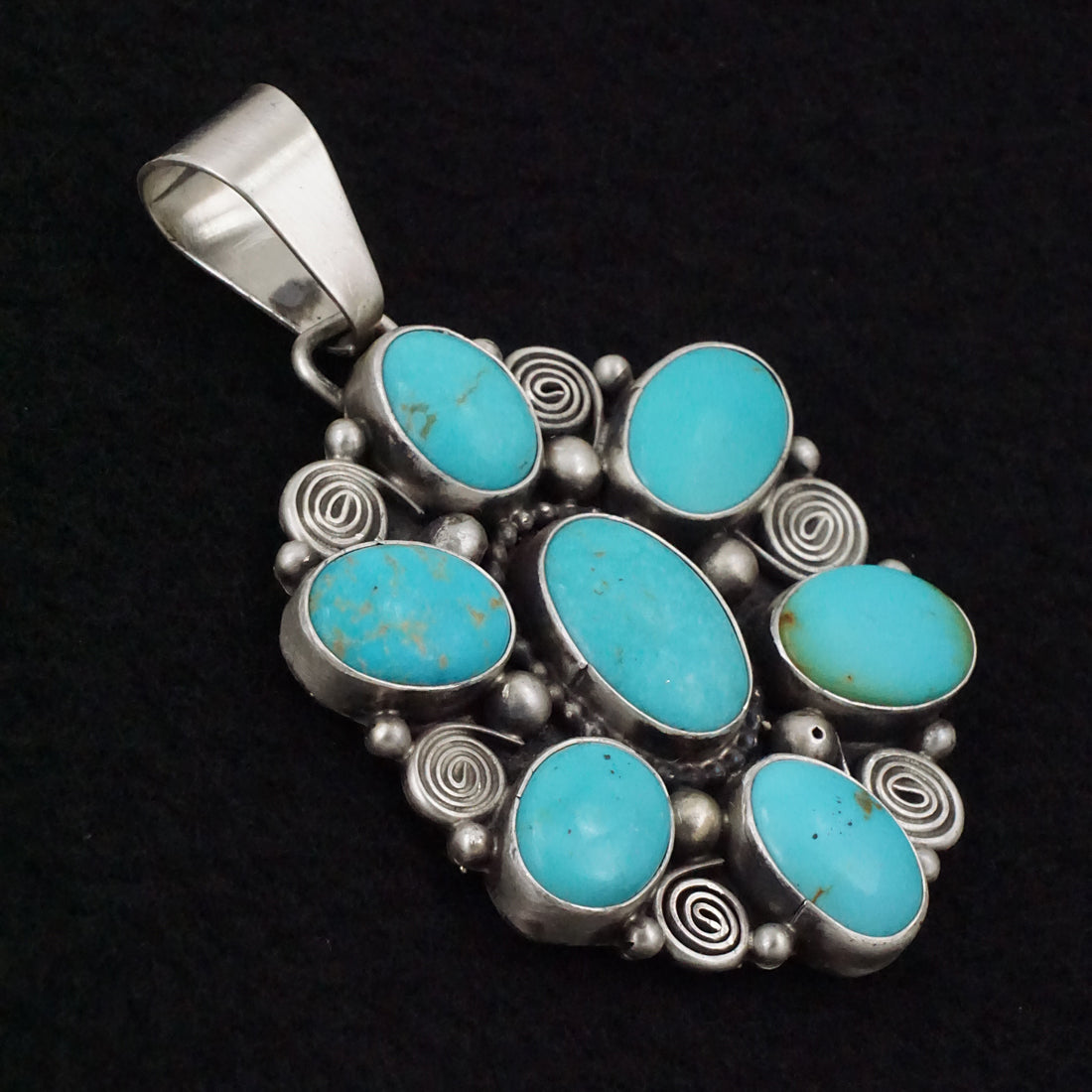 Travis Jim Turquoise & Sterling Silver Pendant