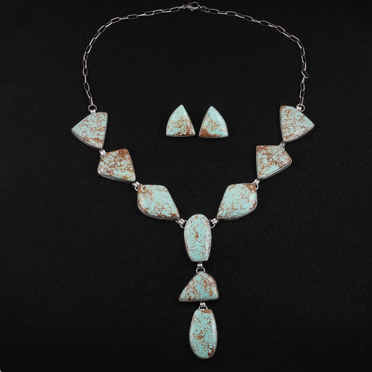 Darrin Livingston Turquoise & Sterling Silver Necklace Set