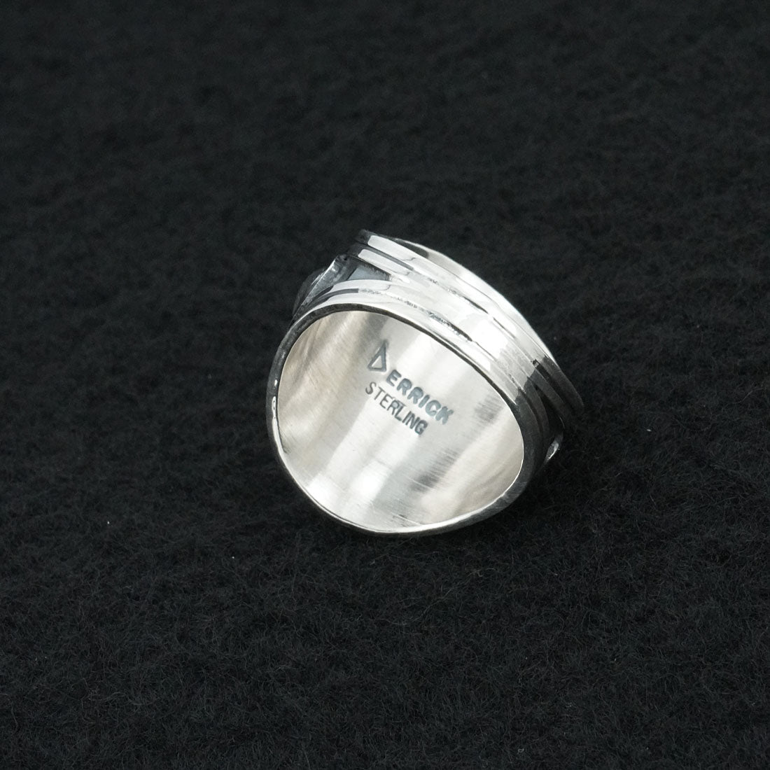 Derrick Gordon Turquoise & Sterling Silver Ring Sz. 7