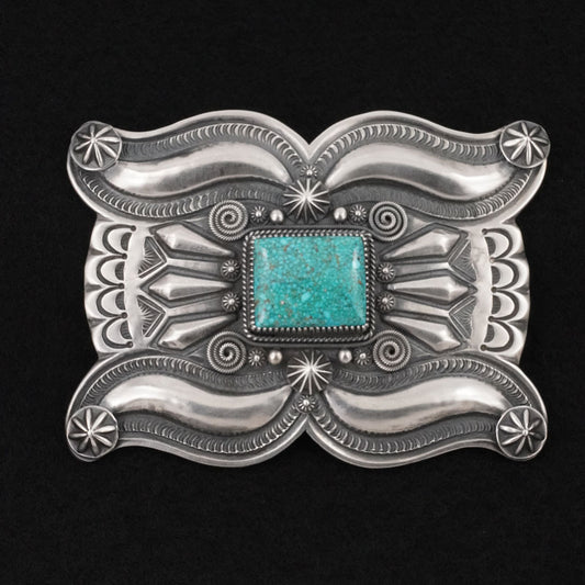 Delbert Gordon Turquoise & Sterling Silver Belt Buckle