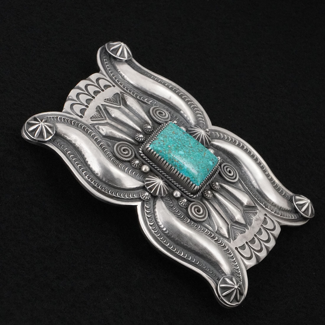 Delbert Gordon Turquoise & Sterling Silver Belt Buckle