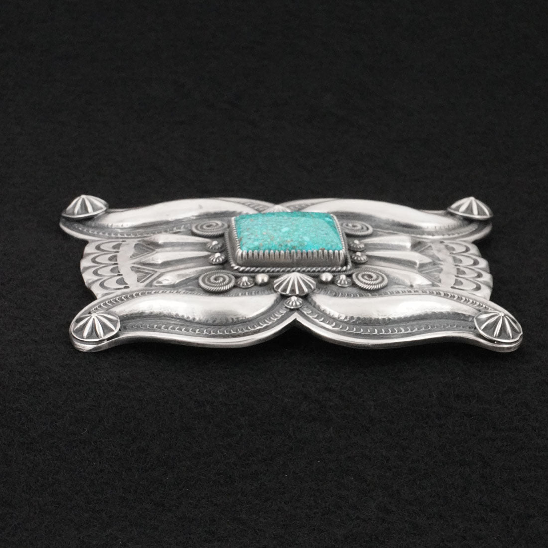 Delbert Gordon Turquoise & Sterling Silver Belt Buckle