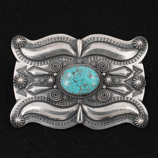 Delbert Gordon Turquoise & Sterling Silver Belt Buckle
