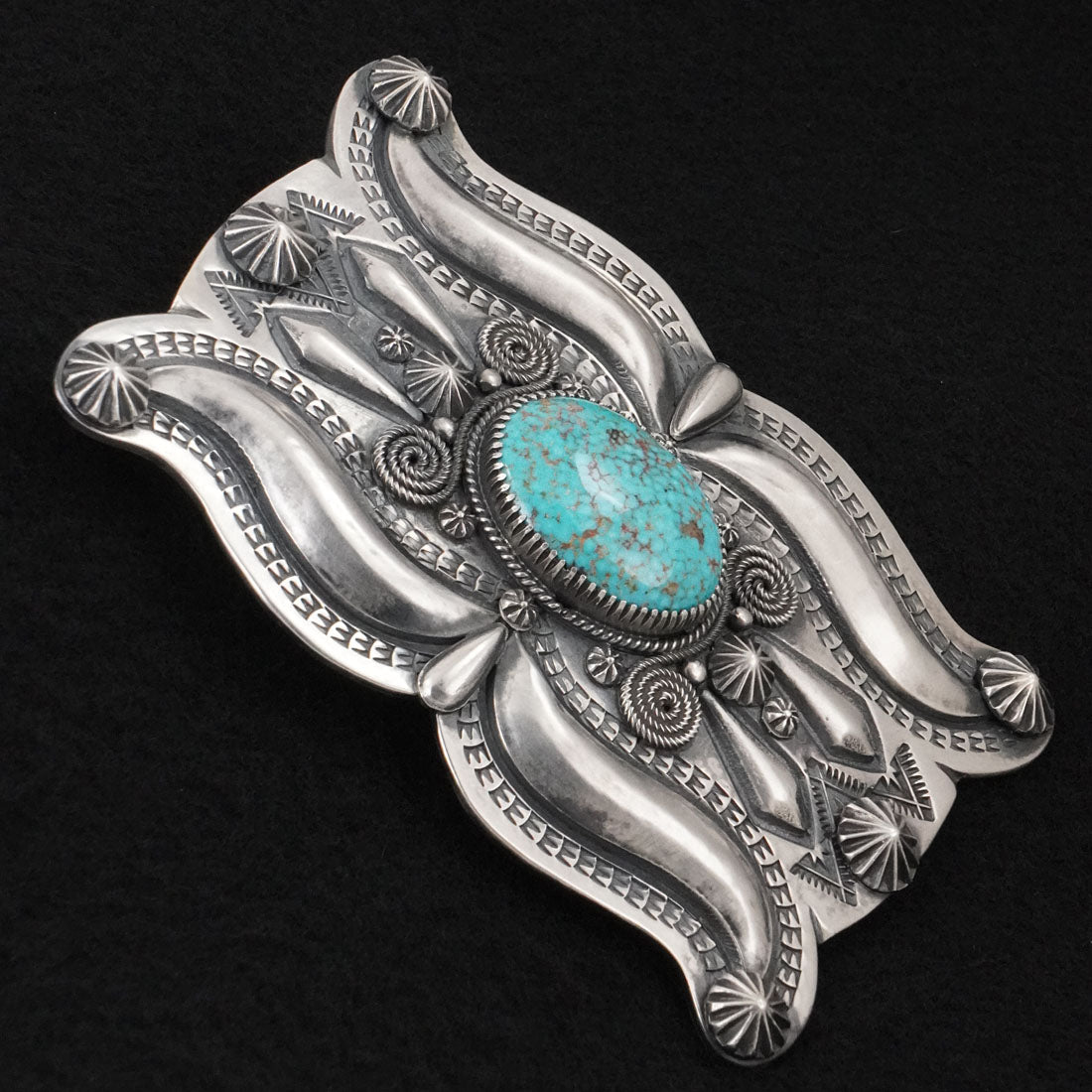 Delbert Gordon Turquoise & Sterling Silver Belt Buckle