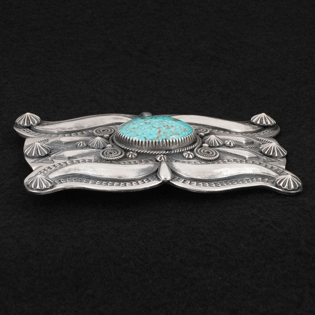 Delbert Gordon Turquoise & Sterling Silver Belt Buckle