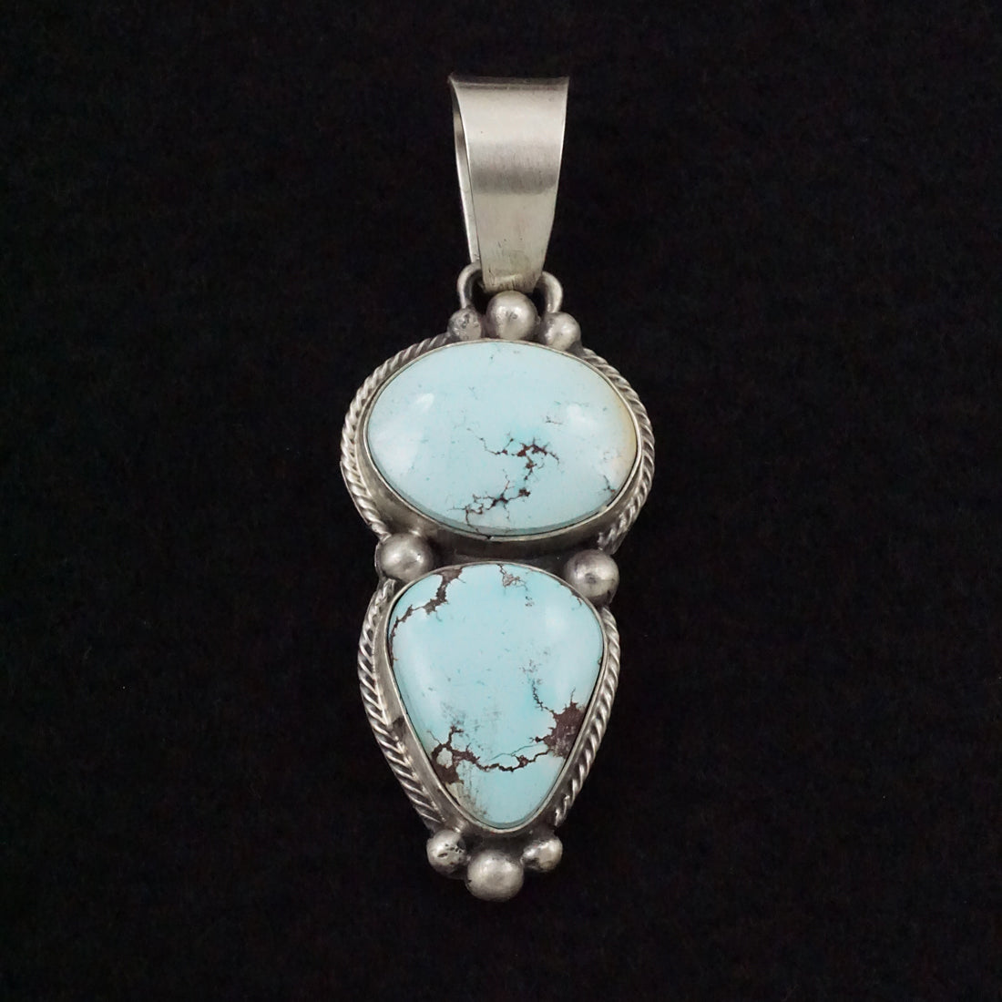 Bobby Johnson Turquoise & Sterling Silver Pendant