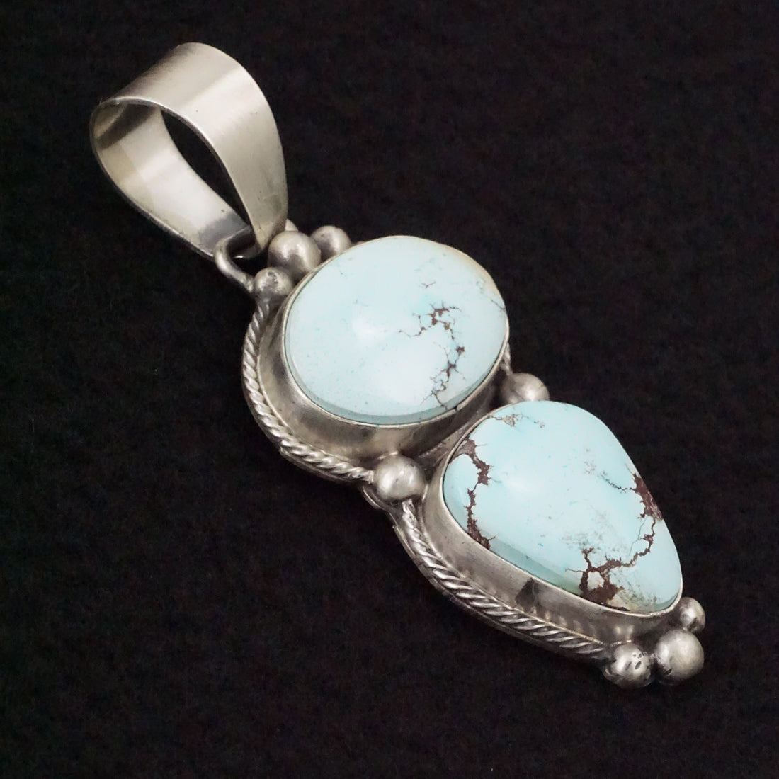 Bobby Johnson Turquoise & Sterling Silver Pendant