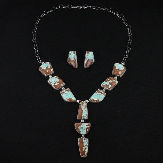 Darrin Livingston Turquoise & Sterling Silver Necklace Set