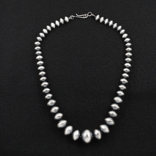Tonisha Haley Sterling Silver Navajo Pearl Necklace 22"