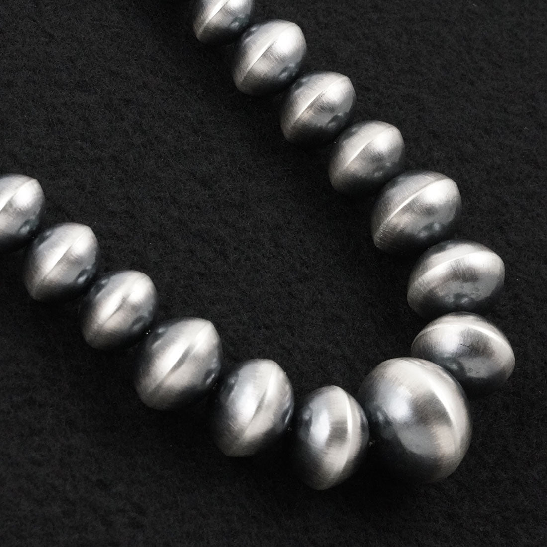 Tonisha Haley Sterling Silver Navajo Pearl Necklace 22"
