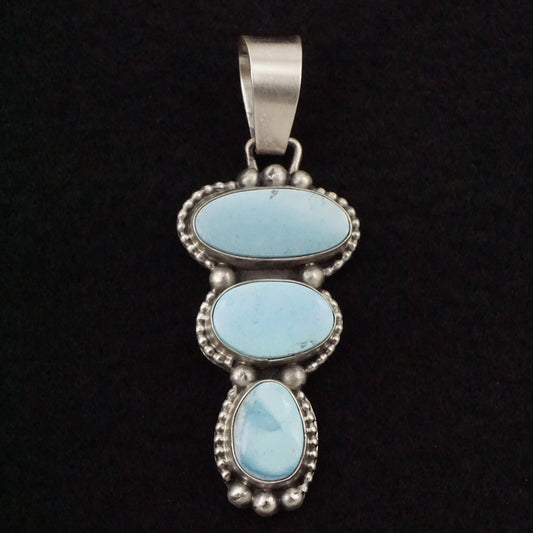 Bobby Johnson Turquoise & Sterling Silver Pendant