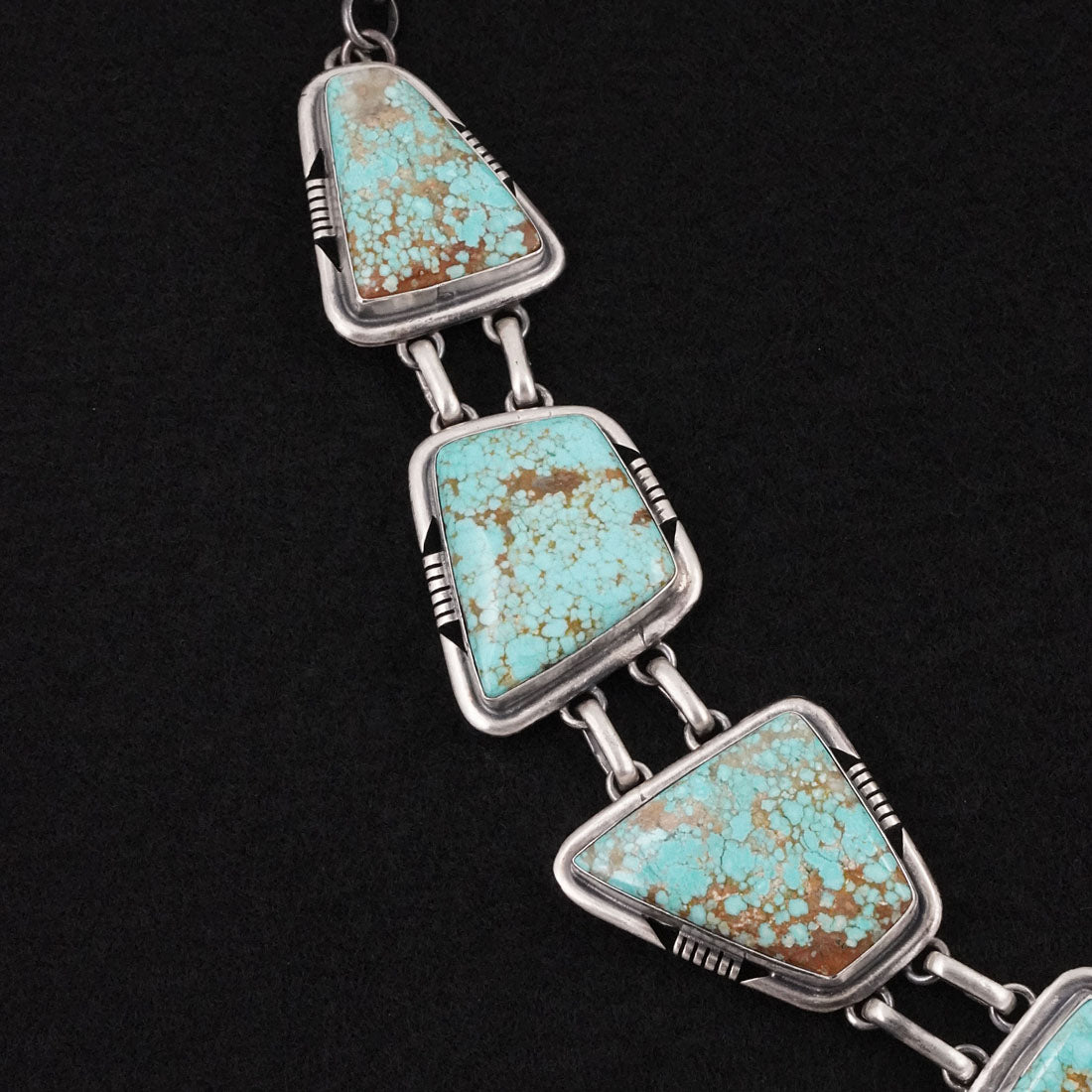 Paul Livingston Turquoise & Sterling Silver Necklace Set