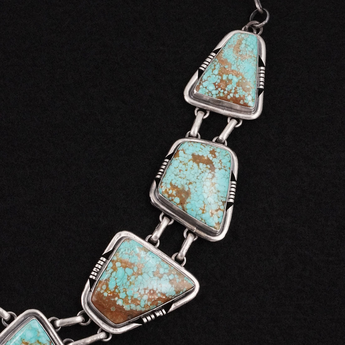Paul Livingston Turquoise & Sterling Silver Necklace Set