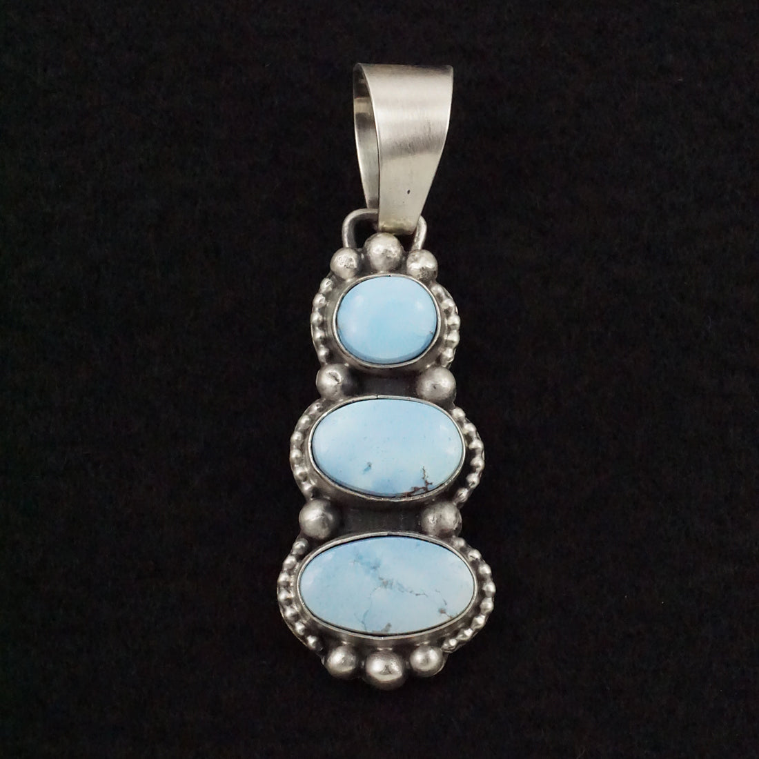 Bobby Johnson Turquoise & Sterling Silver Pendant