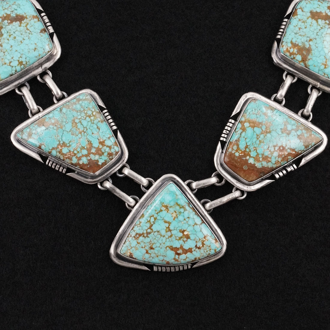 Paul Livingston Turquoise & Sterling Silver Necklace Set
