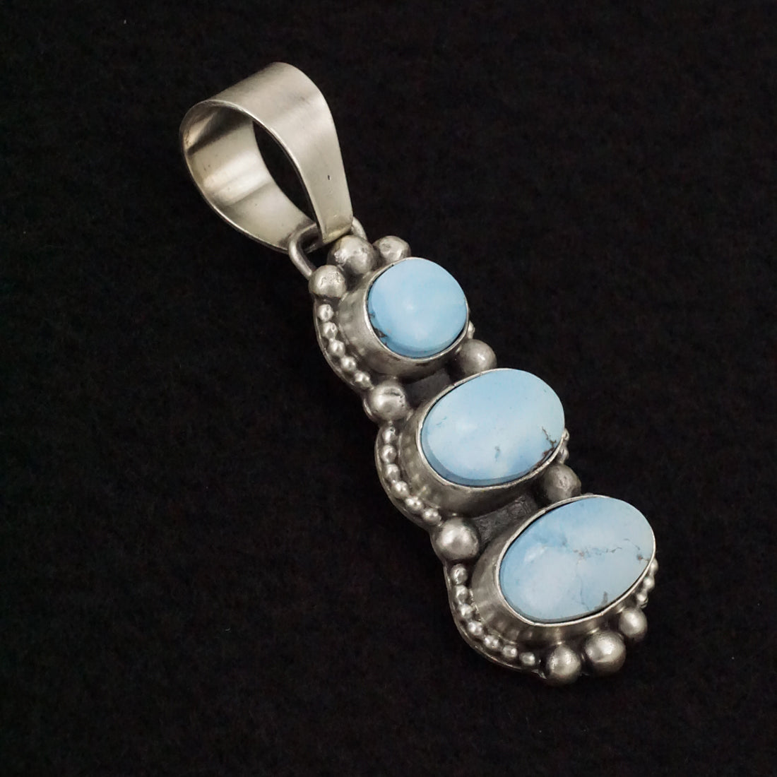 Bobby Johnson Turquoise & Sterling Silver Pendant