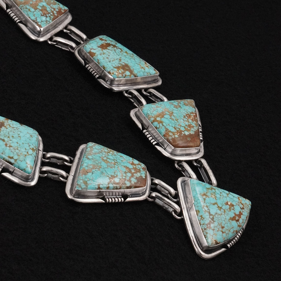 Paul Livingston Turquoise & Sterling Silver Necklace Set