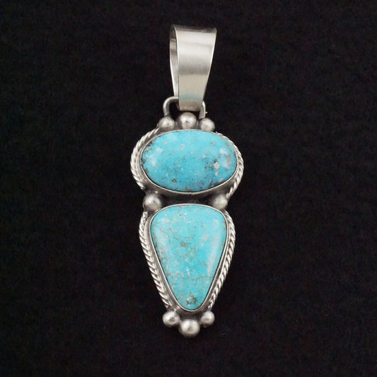 Bobby Johnson Turquoise & Sterling Silver Pendant