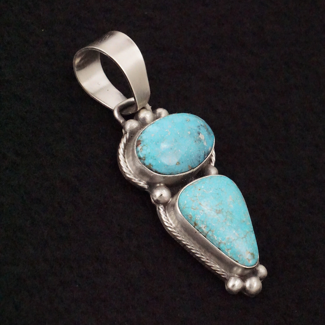 Bobby Johnson Turquoise & Sterling Silver Pendant