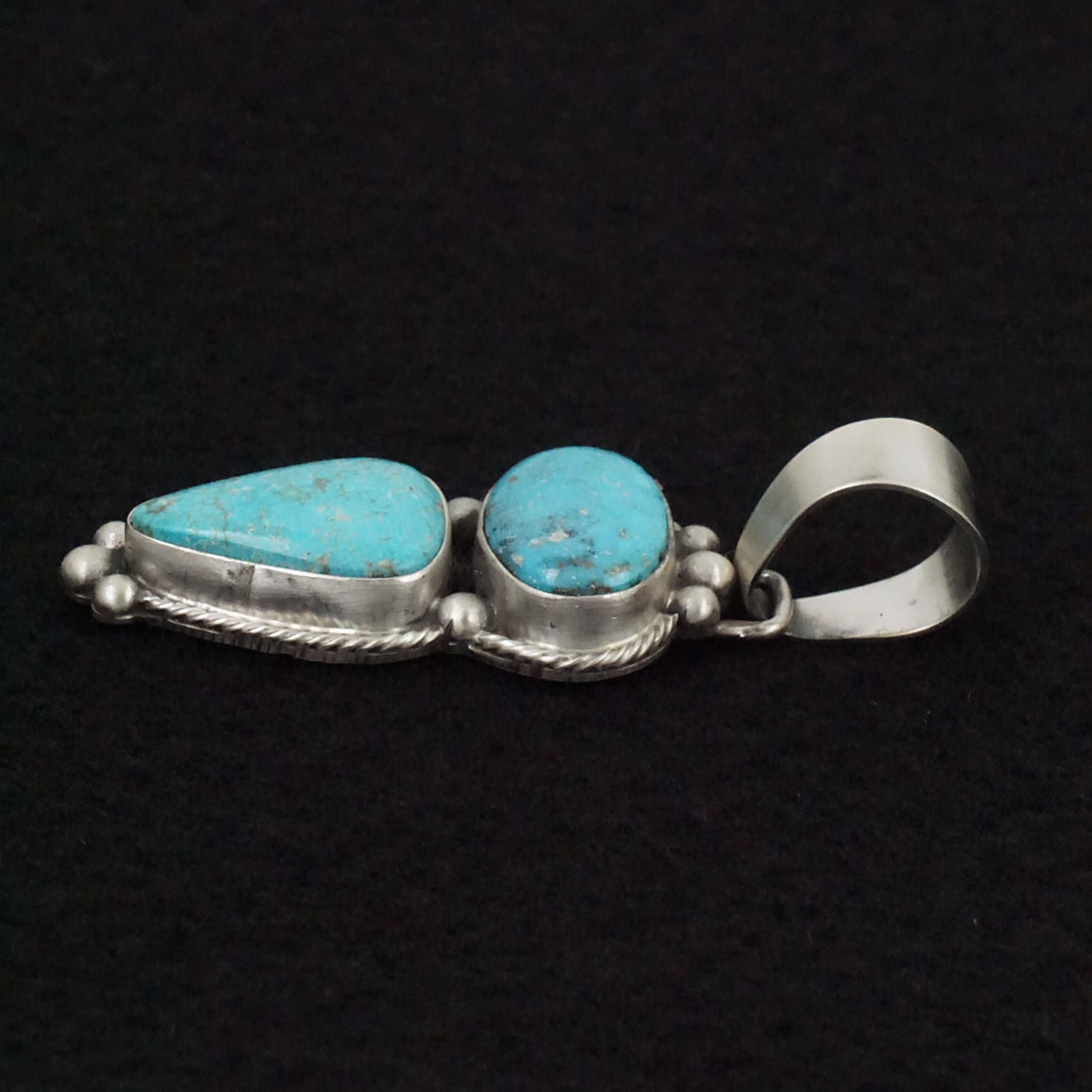 Bobby Johnson Turquoise & Sterling Silver Pendant