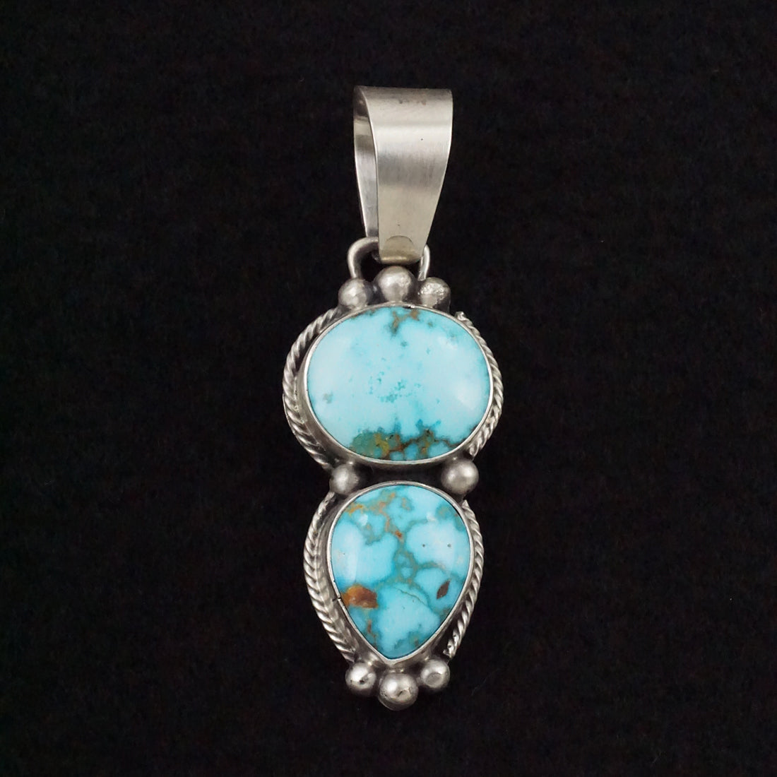 Bobby Johnson Turquoise & Sterling Silver Pendant