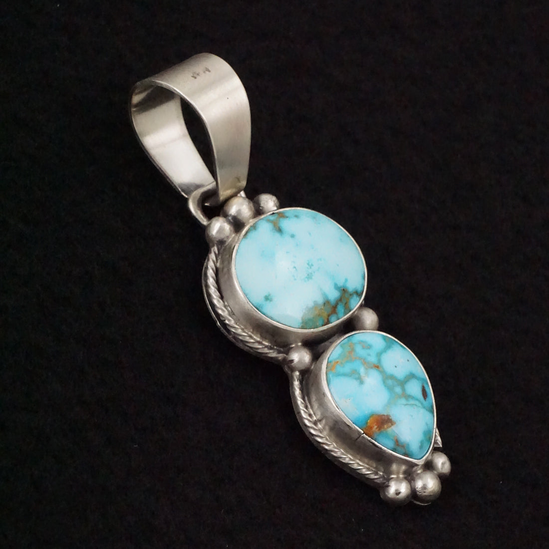 Bobby Johnson Turquoise & Sterling Silver Pendant