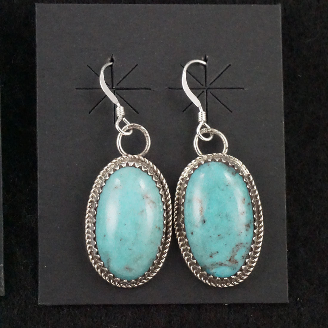 Ernest Hawthorne Turquoise & Sterling Silver Earrings