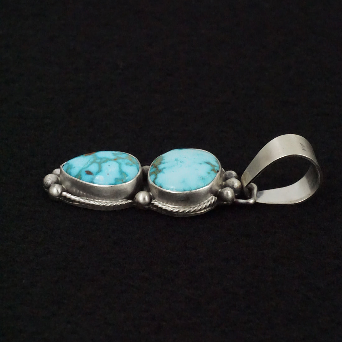 Bobby Johnson Turquoise & Sterling Silver Pendant