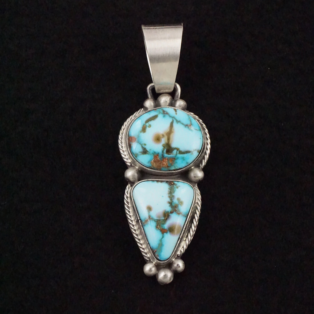 Bobby Johnson Turquoise & Sterling Silver Pendant