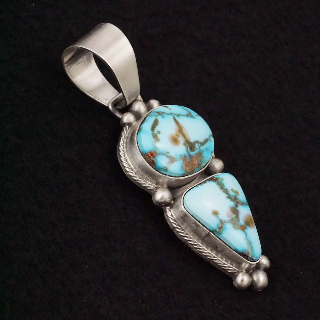 Bobby Johnson Turquoise & Sterling Silver Pendant