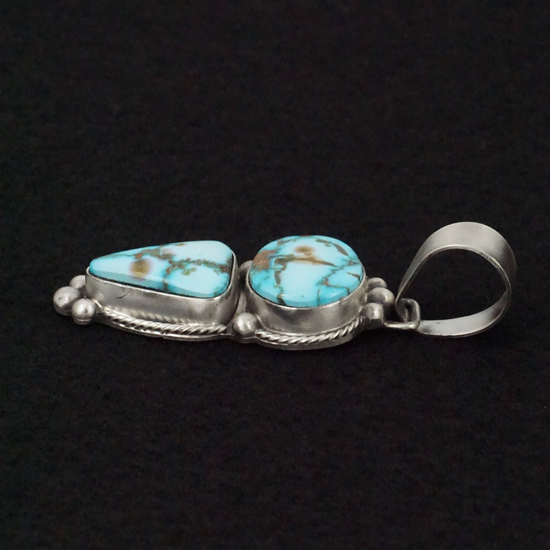 Bobby Johnson Turquoise & Sterling Silver Pendant