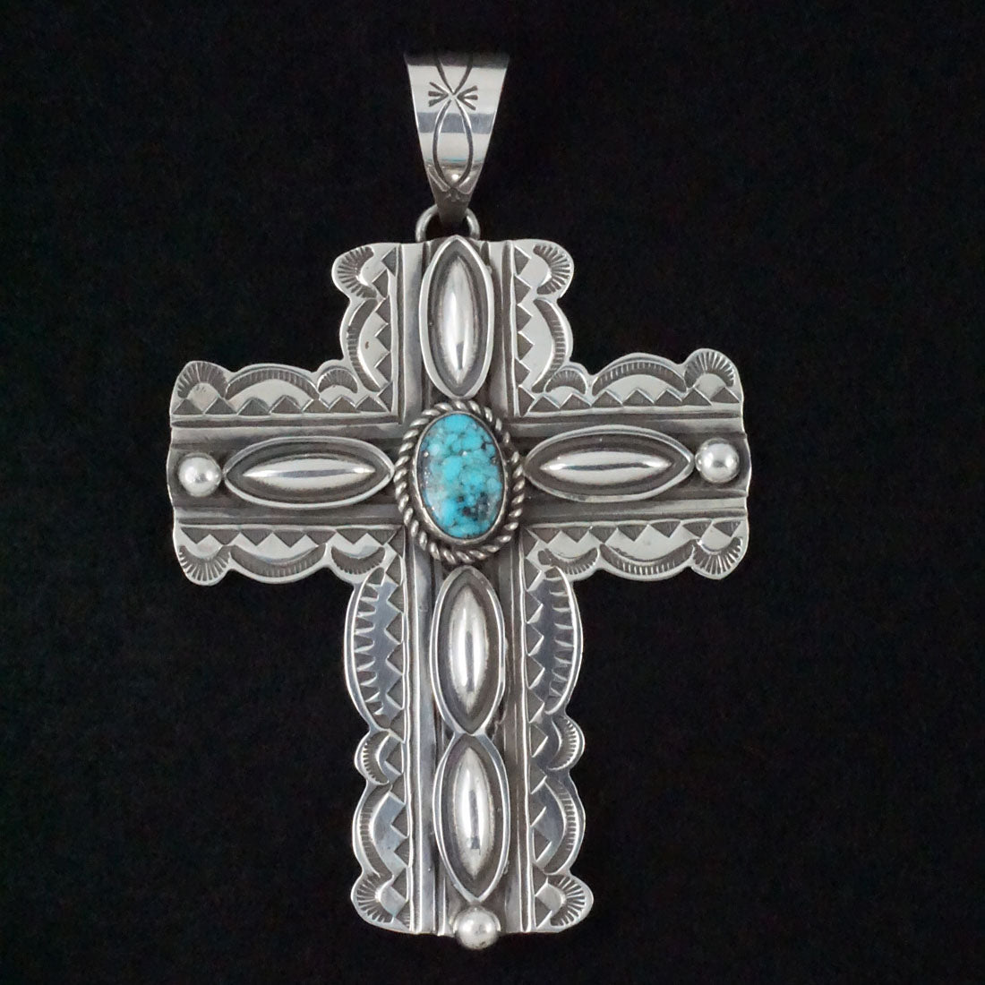 Alex Sanchez Turquoise & Sterling Silver Pendant