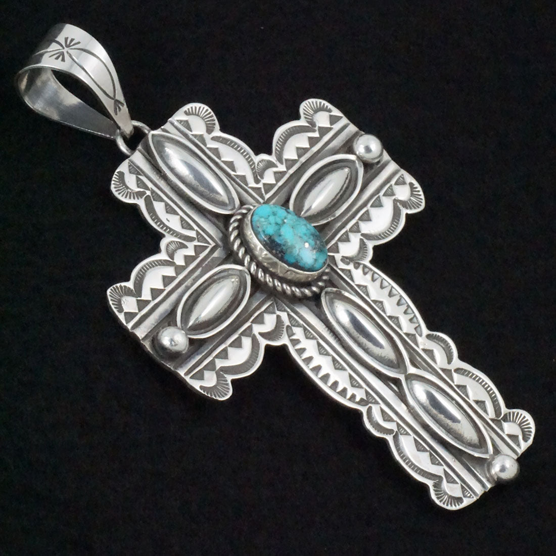 Alex Sanchez Turquoise & Sterling Silver Pendant