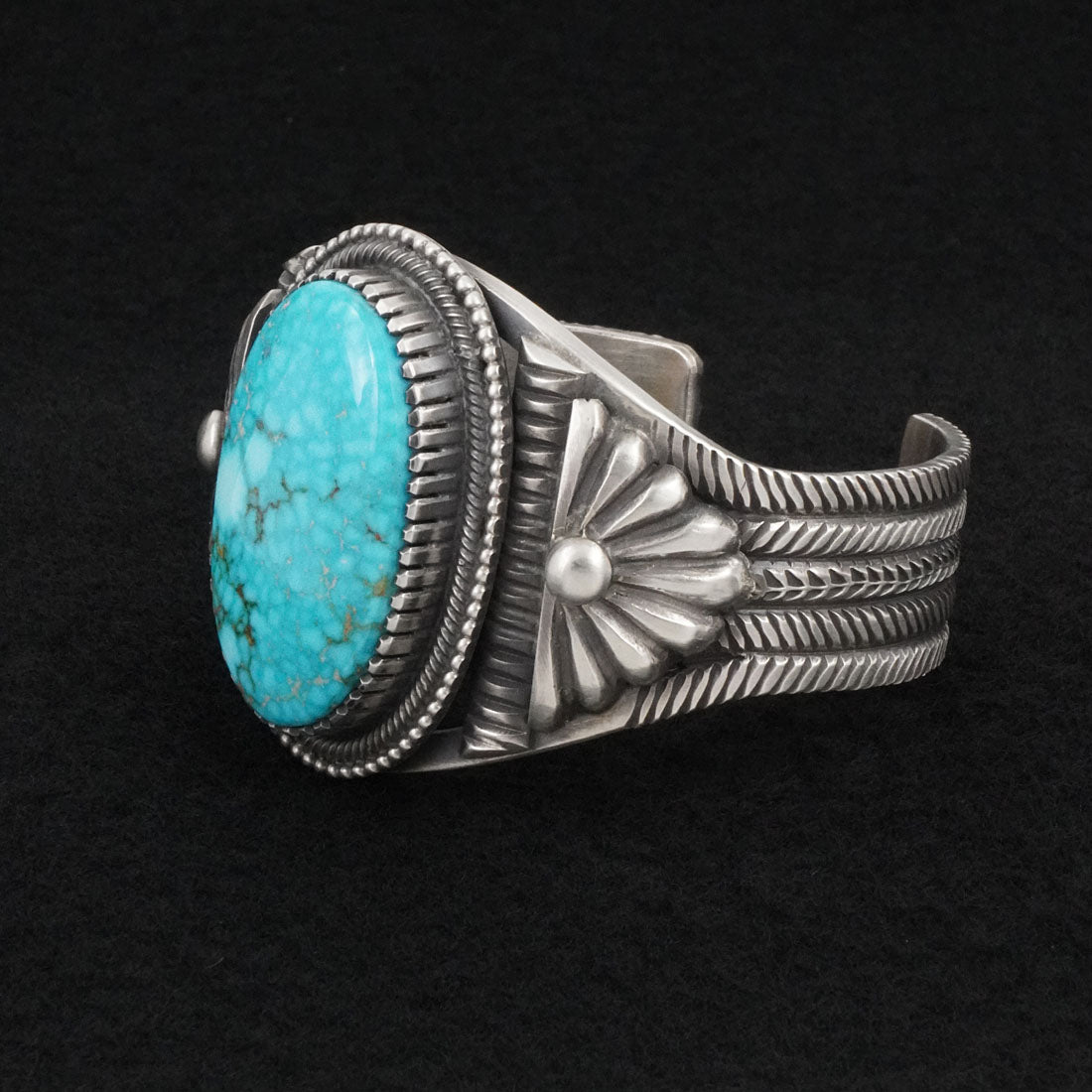 Calvin Martinez Turquoise & Sterling Silver Bracelet