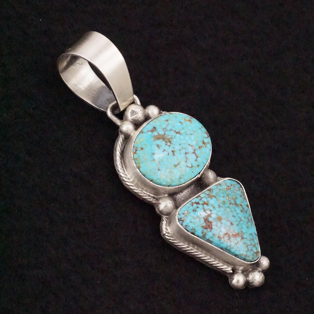 Bobby Johnson Turquoise & Sterling Silver Pendant