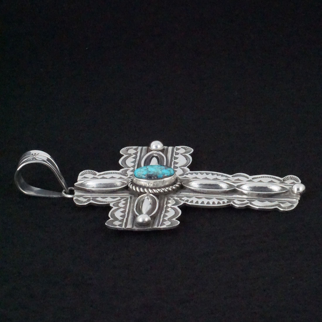 Alex Sanchez Turquoise & Sterling Silver Pendant