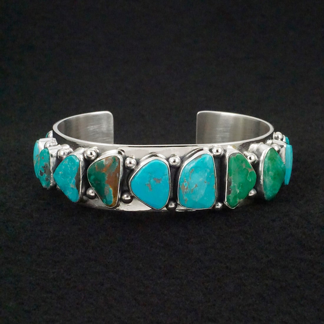 Mark Yazzie Turquoise & Sterling Silver Bracelet