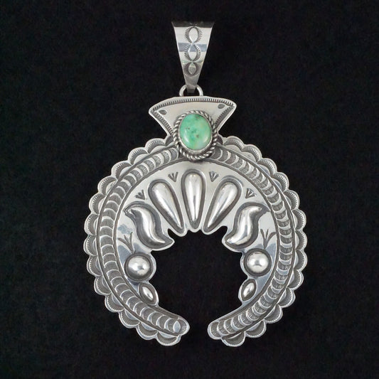 Alex Sanchez Turquoise & Sterling Silver Pendant