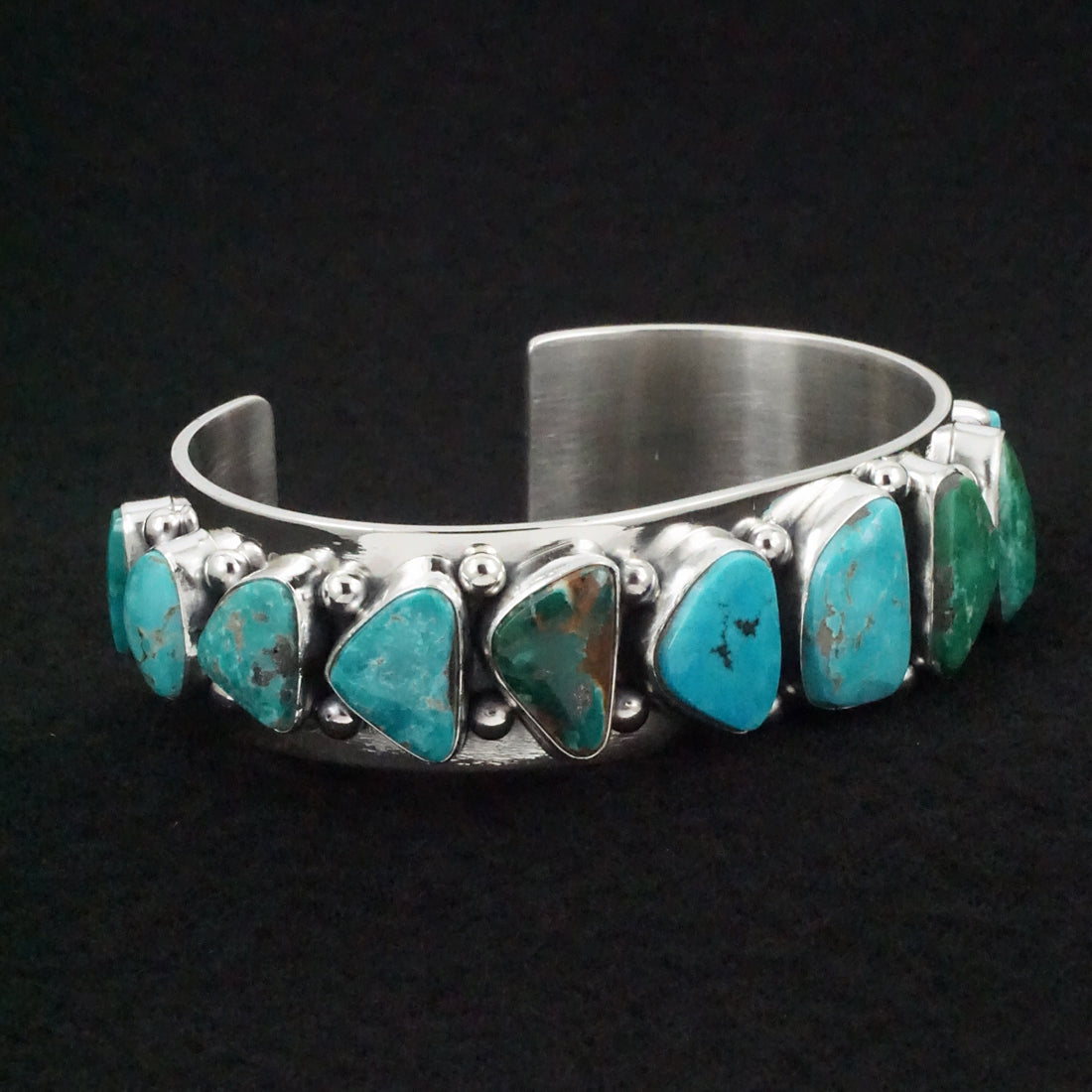 Mark Yazzie Turquoise & Sterling Silver Bracelet