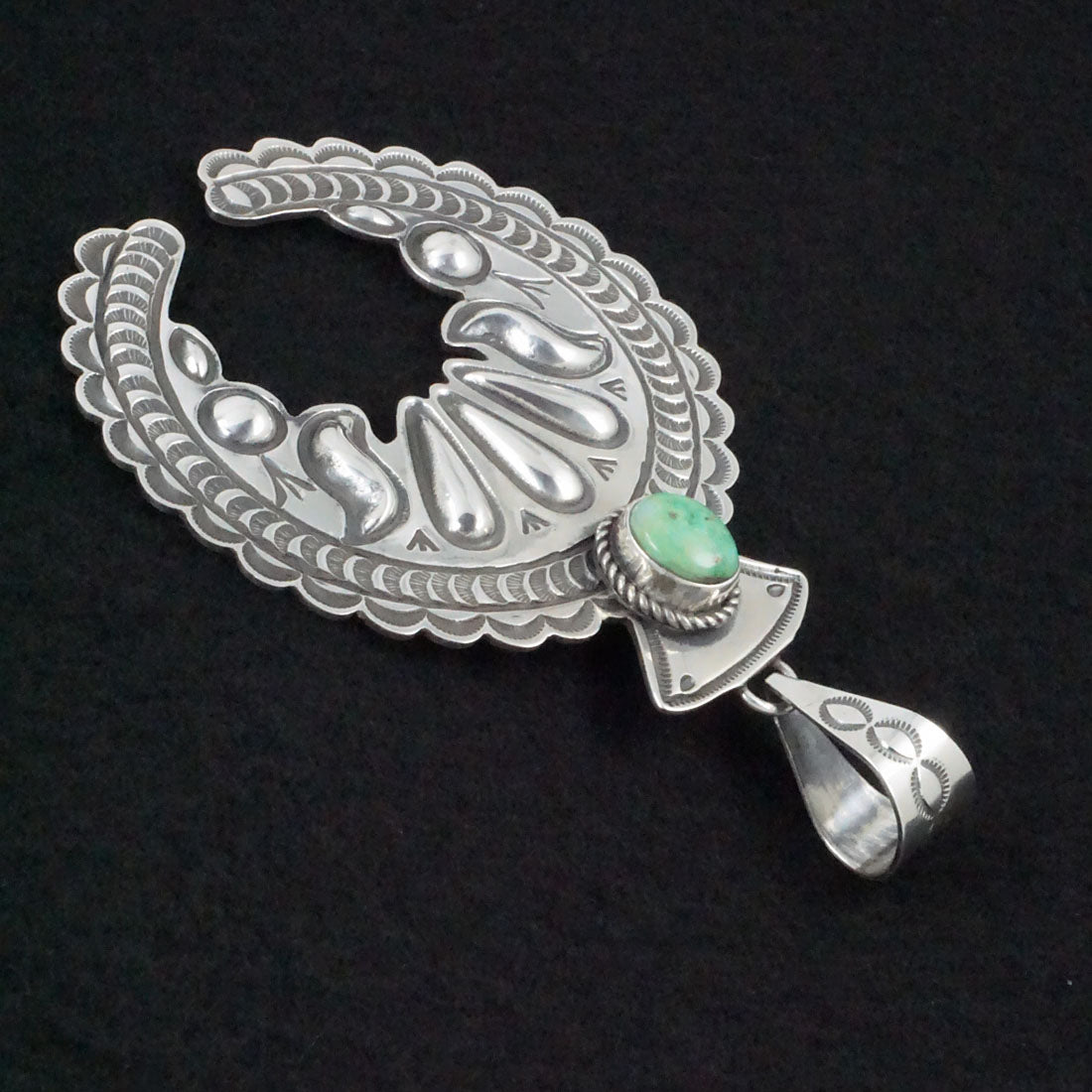 Alex Sanchez Turquoise & Sterling Silver Pendant