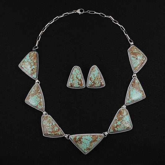 Darrin Livingston Turquoise & Sterling Silver Necklace Set