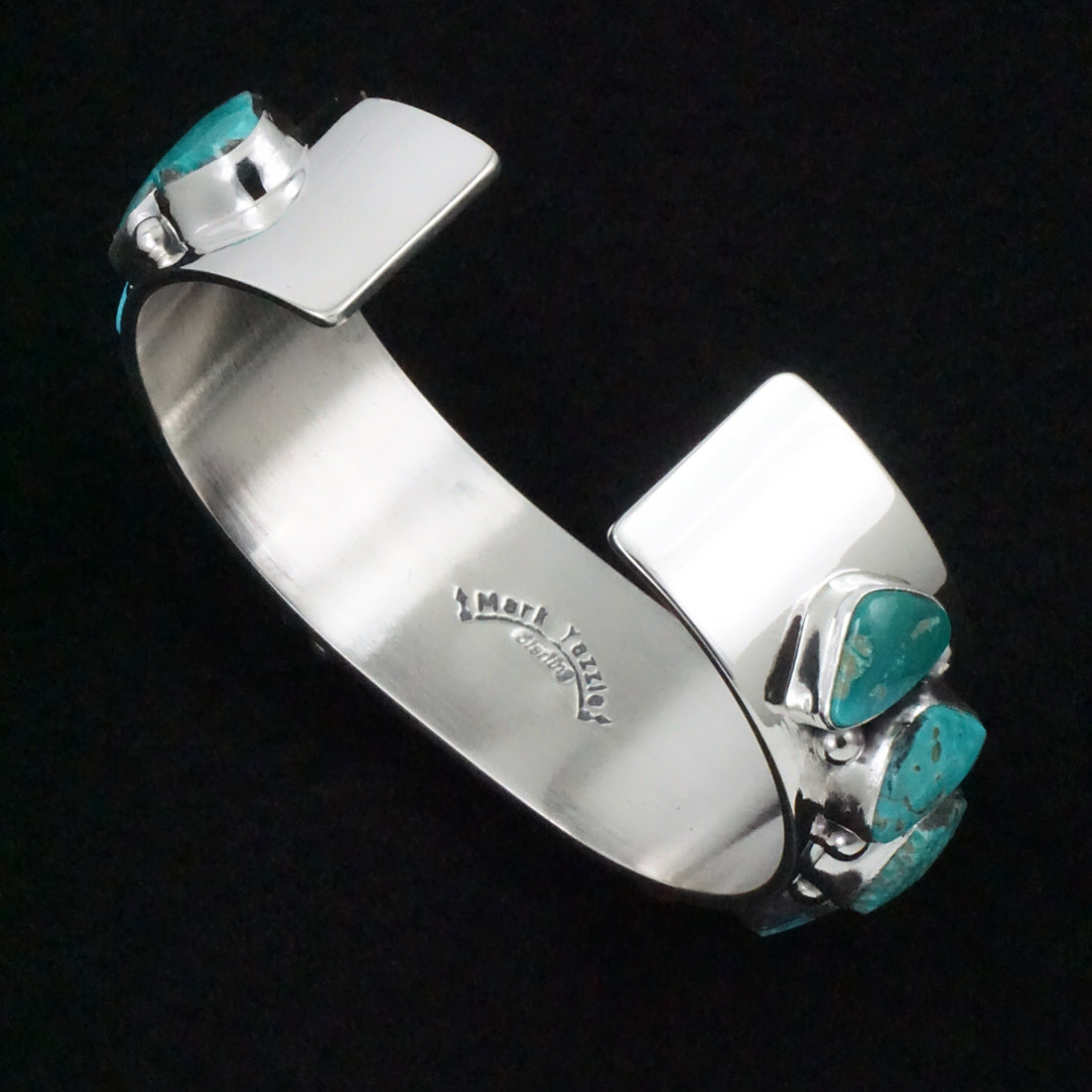 Mark Yazzie Turquoise & Sterling Silver Bracelet