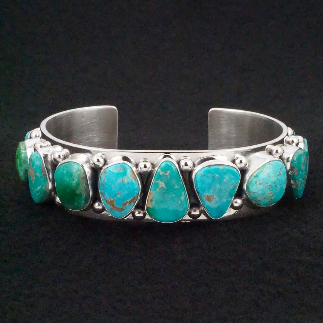 Mark Yazzie Turquoise & Sterling Silver Bracelet