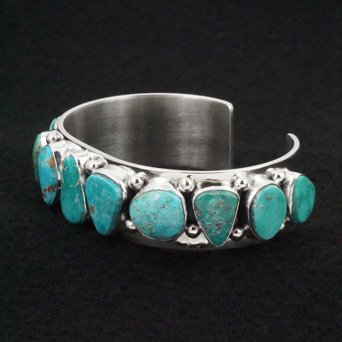 Mark Yazzie Turquoise & Sterling Silver Bracelet