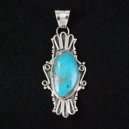 Sheena Jack Turquoise & Sterling Silver Pendant