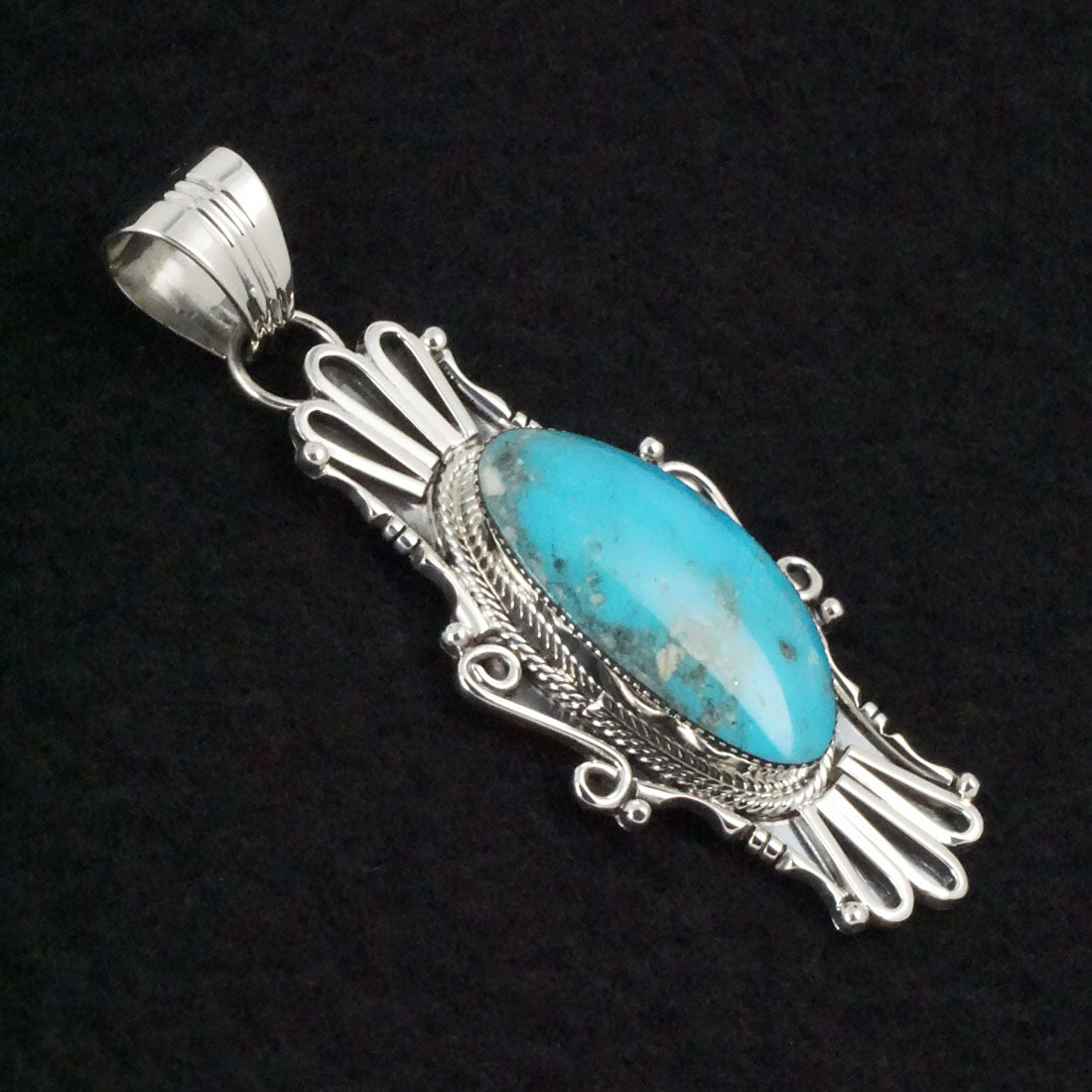 Sheena Jack Turquoise & Sterling Silver Pendant